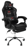 Игровое геймерское кресло Calviano Avanti ULTIMATO Черный с подножкой