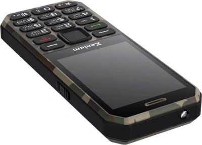 Кнопочный телефон Xenium X300 зеленый камуфляж