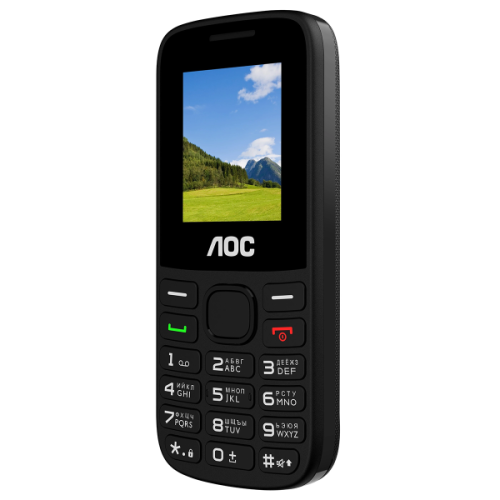 Кнопочный телефон AOC A175 черный