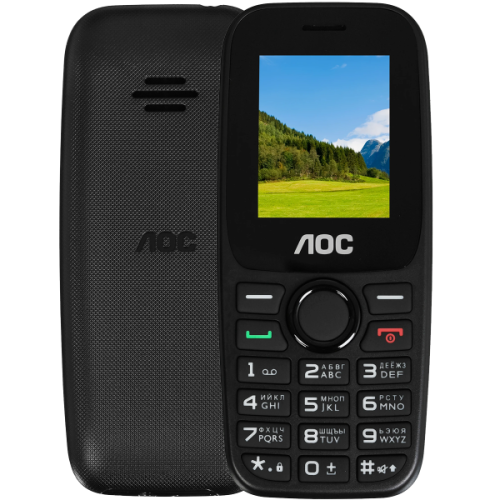 Кнопочный телефон AOC A170 черный