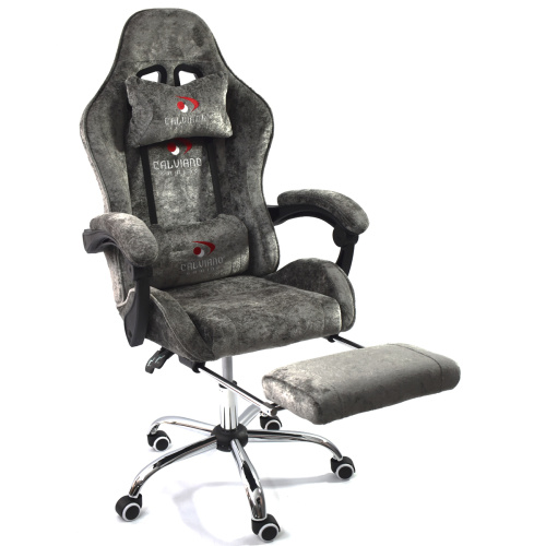 Игровое геймерское кресло Calviano Avanti ULTIMATO Dark grey fabric с подножкой