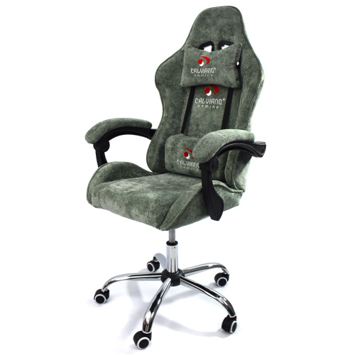 Игровое геймерское кресло Calviano ASTI ULTIMATO Green fabric