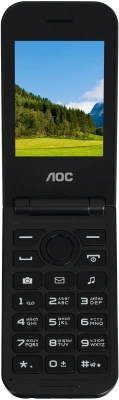 Кнопочный телефон AOC A285 черный