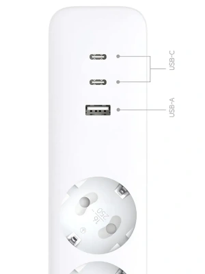 Сетевой фильтр Xiaomi 20W Power Strip White XMCXB01EU