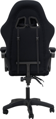 Игровое геймерское кресло Calviano 1584 Черный, ткань с подножкой