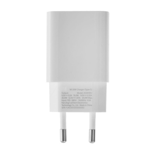 Сетевое зарядное Xiaomi Mi 20W Charger AD201EU Международная Версия