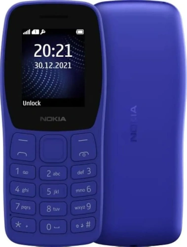 Кнопочный телефон Nokia 105 Dual SIM TA-1459 синий
