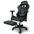 Игровое геймерское кресло Calviano 1585 Черный, с подножкой