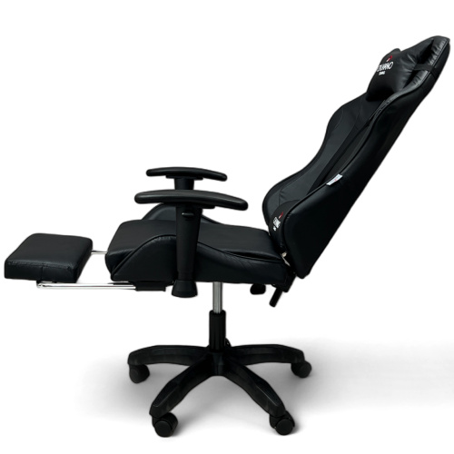 Игровое геймерское кресло Calviano 1585 Черный, с подножкой