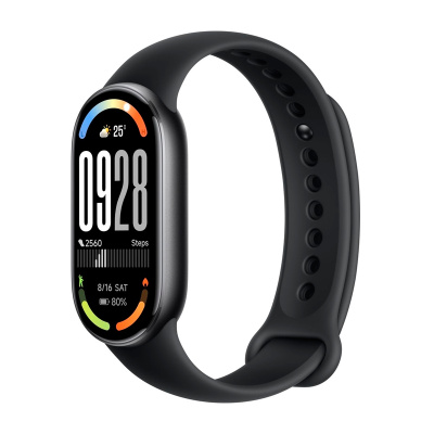 Фитнес-браслет Xiaomi Smart Band 10 M2459B1 Международная версия черный, с черным силиконовым ремешком