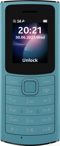 Кнопочный телефон Nokia 110 4G Dual SIM бирюзовый