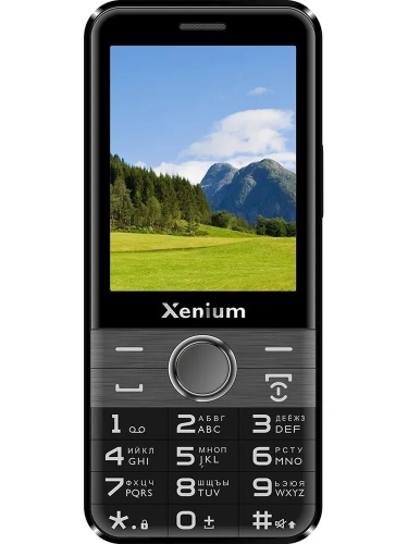 Кнопочный телефон Xenium X800 черный/серый