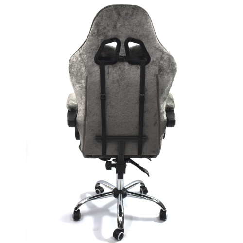 Игровое геймерское кресло Calviano Avanti ULTIMATO Dark grey fabric с подножкой