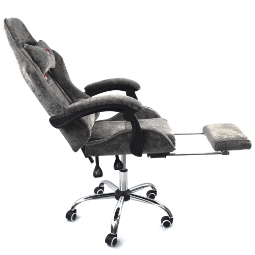 Игровое геймерское кресло Calviano Avanti ULTIMATO Dark grey fabric с подножкой