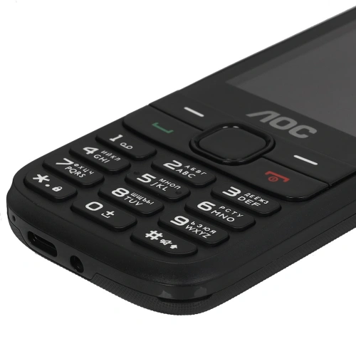 Кнопочный телефон AOC A280 черный 