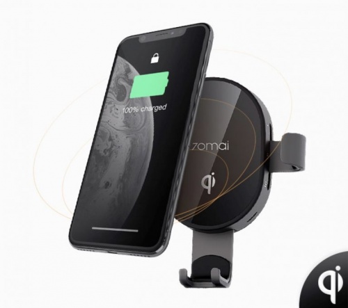 Держатель с функцией беспроводной зарядки 70mai Wireless Car Charger Mount