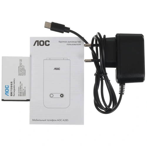 Кнопочный телефон AOC A285 черный