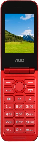 Кнопочный телефон AOC A285 красный