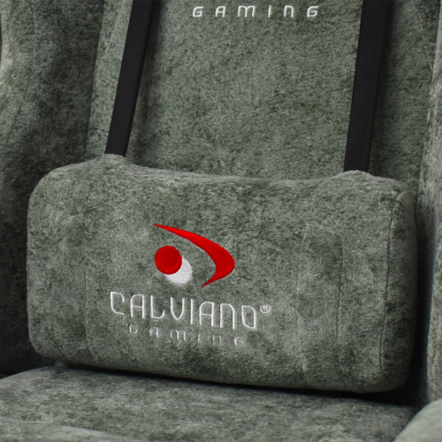 Игровое геймерское кресло Calviano ASTI ULTIMATO Green fabric