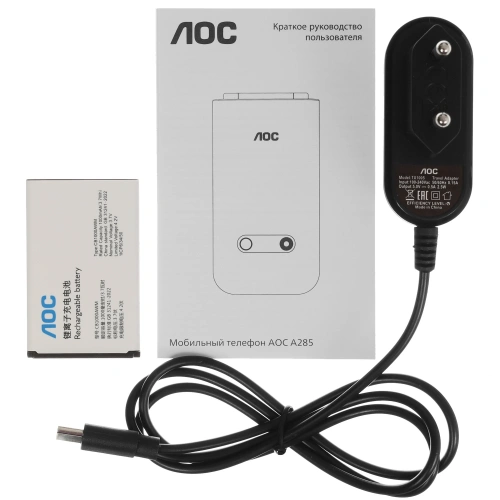 Кнопочный телефон AOC A285 красный