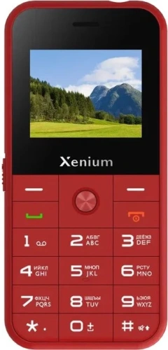 Кнопочный телефон Xenium X718 красный