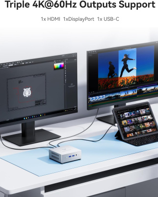 Мини ПК Minisforum UN100L Intel Processor N100 16GB/512GB Белый