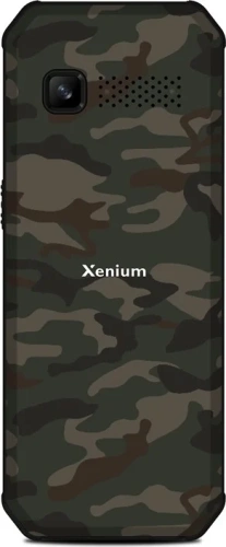Кнопочный телефон Xenium X300 зеленый камуфляж