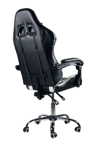 Вибромассажное кресло Calviano ASTI ULTIMATO black/white/green 