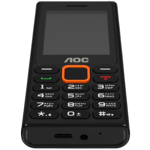 Кнопочный телефон AOC A245 черный