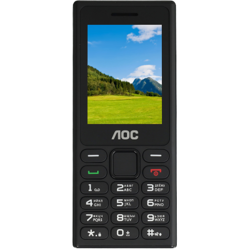 Кнопочный телефон AOC A240 черный