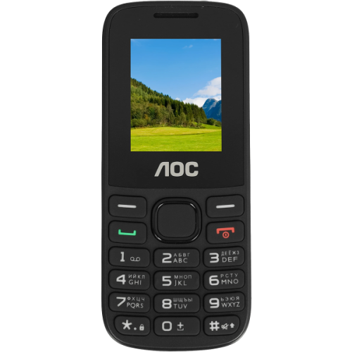 Кнопочный телефон AOC A175 черный