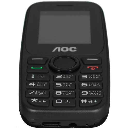 Кнопочный телефон AOC A170 черный