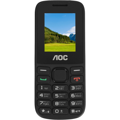 Кнопочный телефон AOC A175 черный