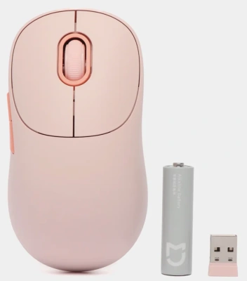 Мышь Xiaomi Wireless Mouse 3 Международная версия Розовый