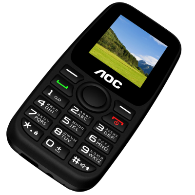 Кнопочный телефон AOC A170 черный