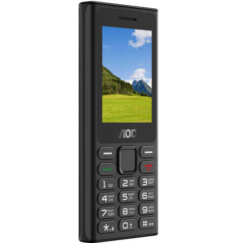 Кнопочный телефон AOC A240 черный