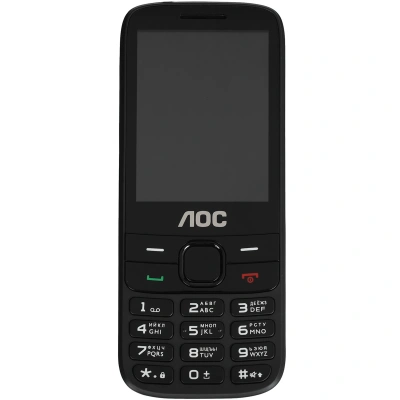Кнопочный телефон AOC A280 черный 