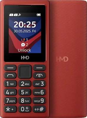 Кнопочный телефон HMD 101 4G (2025) Dual SIM TA-1735 красный
