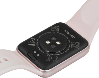 Фитнес-браслет Xiaomi Smart Band 10 Pro M2552B Международная версия,розовый, с розовым силиконовым ремешком
