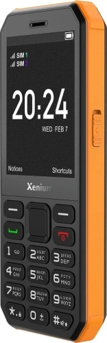 Кнопочный телефон Xenium X300 оранжевый/черный