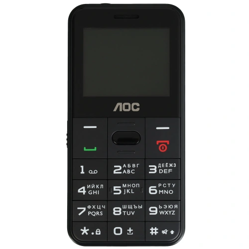 Кнопочный телефон AOC A205 черный