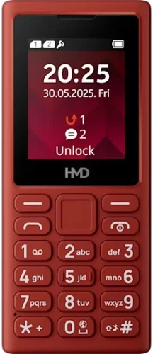 Кнопочный телефон HMD 102 4G (2025) Dual SIM TA-1738 красный