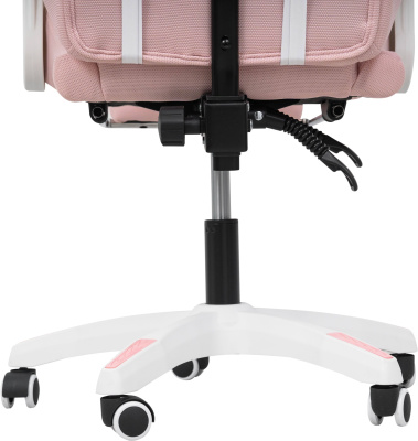 Игровое геймерское кресло Calviano 1584 Розовый, ткань с подножкой