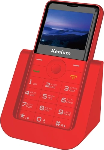 Кнопочный телефон Xenium X700 красный