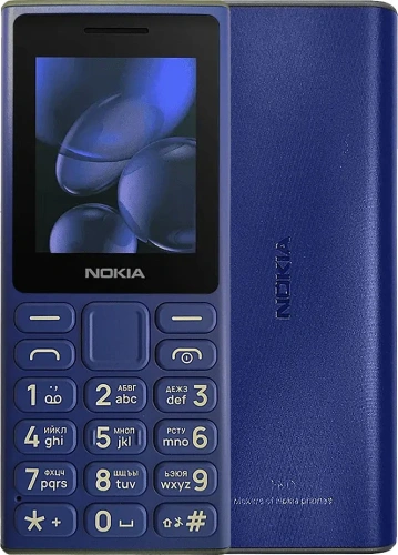 Кнопочный телефон Nokia 108 (2024) Dual SIM TA-1627 синий